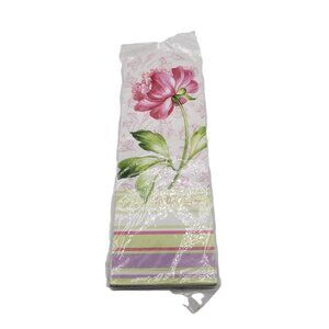 Magnetic Memo Pad Pink Floral 60 Pages Refrigerator Shopping List New